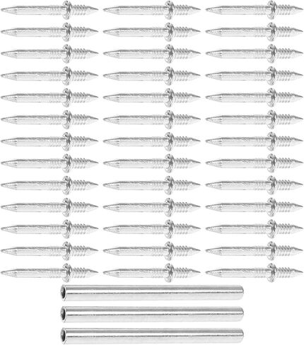 Outanaya Invisible Double Head Nails for Baseboard, Threaded Security Screws with Installation Sleeve Tool, Seamless Invisible Skirting Fasteners for Acoustic Panels and Furniture, 303 Pcs in Kuwait