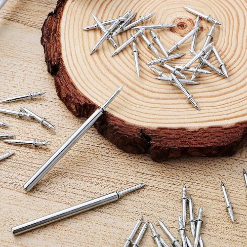 FOMIYES 200 Pcs Double Headed Nails with Stainless Steel Material, Versatile Use for Furniture and Sofas, Dual-head Design for Seamless Skirting and Picture Hanging Applications in Kuwait