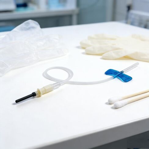 Blood Collection Needles, 23 Butterfly Needles with Luer Adapter Sterile Individually Wrapped- 50Pcs in Kuwait