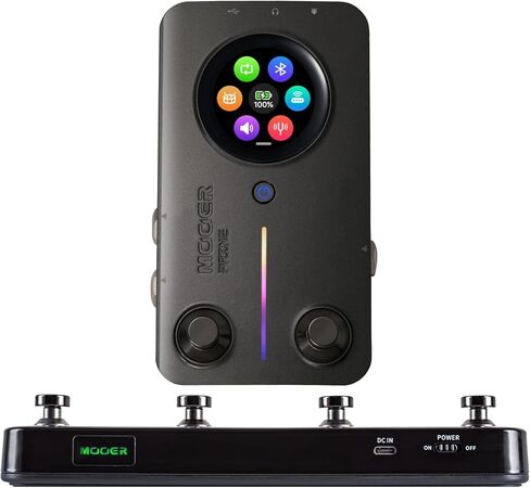 MOOER Prime M2 Intelligent Guitar Multi Effects Pedal Headphone Amp Battery Powered Bass Guitar Processor Pedal with F4 Wireless Controller in Kuwait