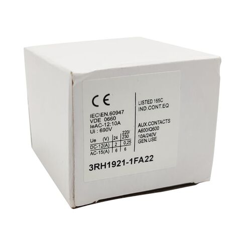 Auxiliary Contact 3RH1921-1FA22 Front Mount Auxiliary contactor Block 2NO/2NC 4p in Kuwait