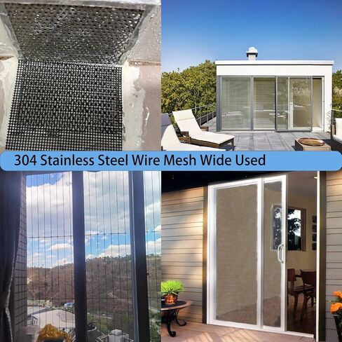PVC Coated 304 Stainless Steel Mesh,2 Pack Woven Wire Mesh Screen Steel Woven Wire Mesh for Vent, Cage, Cabinets Mesh, Security Guard Garden Screen Hole Diameter 1.5mm (30 X 21CM) in Saudi Arabia