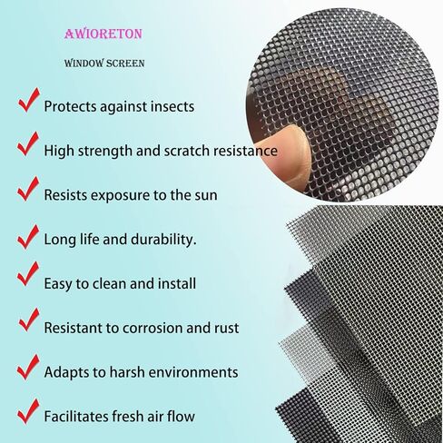 PVC Coated 304 Stainless Steel Mesh,2 Pack Woven Wire Mesh Screen Steel Woven Wire Mesh for Vent, Cage, Cabinets Mesh, Security Guard Garden Screen Hole Diameter 1.5mm (30 X 21CM) in Saudi Arabia