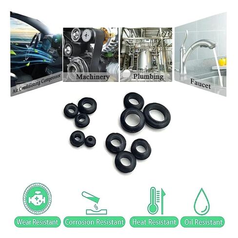 295Pcs Rubber Seal Ring Kit 3-14mm for Cable Hole Protection in Kuwait