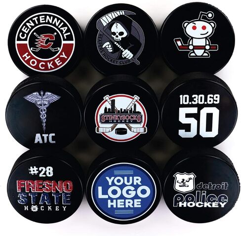 Buffalo Bottle Craft Personalized Hockey Puck Use Your Logo or Photo Puck in Kuwait
