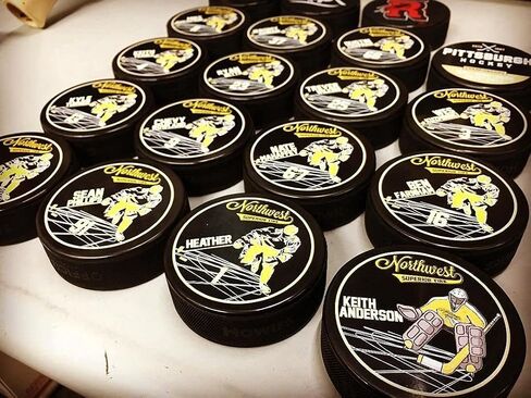 Buffalo Bottle Craft Personalized Hockey Puck Use Your Logo or Photo Puck in Kuwait