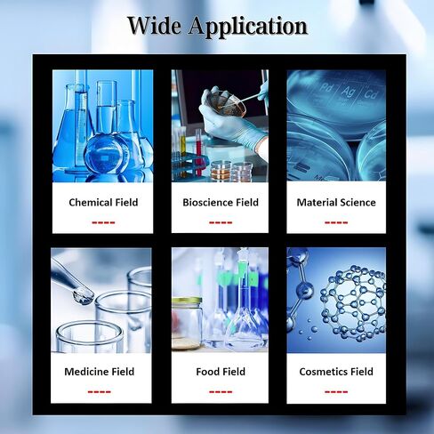10L Jacketed Glass Reactor 110V, Double-Layer High Borosilicate Glass Teaching Reaction Vessel with Digital Display & PTFE Sealing, for Lab Chemical Synthesis, Distillation and Reaction in Kuwait