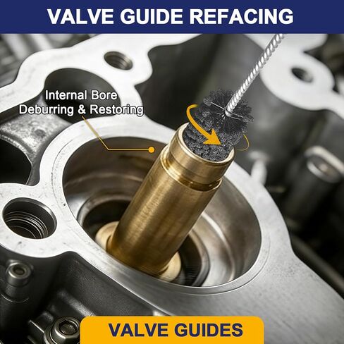 Garhgi 1-3/8"(35mm) Cylinder Hone Brush Tool, 240 Grit Silicon Carbide Balls for Automotive Motorcycle Brake Cylinder Piston Rings Fittings Portings Valve Guides Restoration Deglazing Cleaning in Kuwait