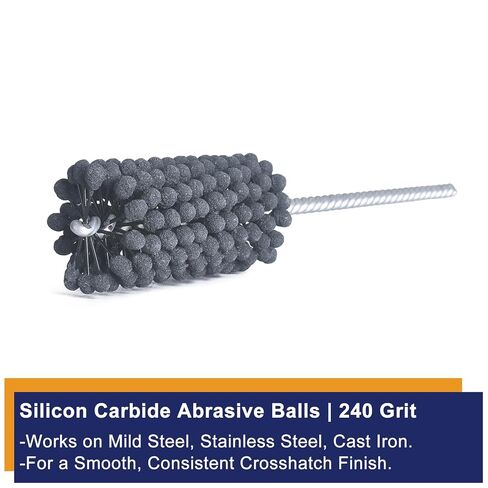 Garhgi 1-3/8"(35mm) Cylinder Hone Brush Tool, 240 Grit Silicon Carbide Balls for Automotive Motorcycle Brake Cylinder Piston Rings Fittings Portings Valve Guides Restoration Deglazing Cleaning in Kuwait
