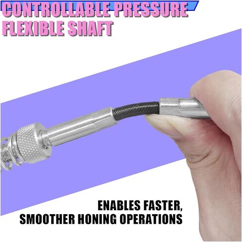 Craedli Adjustable Engine Cylinder Hone Tool, 1-1/4" to 3-1/2" Bore | 3-Stone 220 Grit Deglazer, Auto Bore Grinding, Cylinder Wall Honing Tool, Brake Piston Repair, Spring Loaded Tension Claws in Kuwait