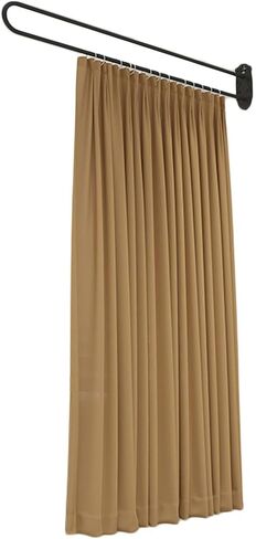 U Shaped Room Divider Curtain,Metal Support Wall Mounted Privacy Curtain,for Fitting Room Beauty Salon Bedroom(Color2,2m) in Kuwait