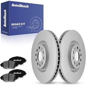 Autoshack Front Brake Kit Replace for 2018-2024 VW Tiguan 2019-2023 Arteon 2021-2024 Jetta 2022-2024 GTI 2019-2024 Audi Q3 Disc Brake Rotors with ceramic brake 13.4 (340.0 mm) BRK01034141427 in Kuwait