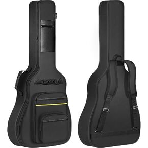 ANILD Bass Guitar Bag Bass Guitar Case Gig Backpack with Thick Padding Dual Adjustable Shoulder Strap Back Hanger Loop Anti-theft Pocket in Saudi Arabia