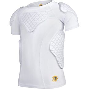 Youth Padded Compression Shirt, Football Baseball Chest Rib Protector, Heart Sternum Guard for Softball Lacrosse in Kuwait