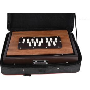 Shreyas Shruti Box Shruti Box Large 13X12X3 Inches, Sur Peti Surpeti With Bag, Natural Color, Musical Instrument Indian in Saudi Arabia