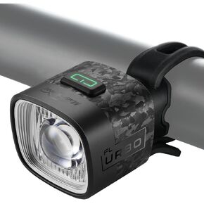 Magicshine URBO FL 48g مصباح دراجة فائق الخفة، مصباح أمامي للدراجة فائق السطوع للتنقل في المناطق الحضرية وركوب الدراجات على الطرق، مقاوم للماء IPX6، حامل سريع التحرير، 900 مللي أمبير في الساعة 14.5 ساعة وقت التشغيل in Kuwait