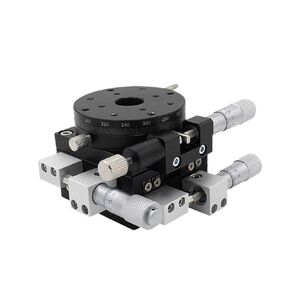 XYR Axis Displacement Rotating Slide Table Three-axis Movement Manual Worktable Flat LS40/60 1Pcs(LSP60-RM(高精度)) in Kuwait