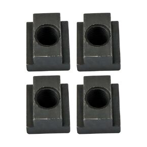 4-Pack 3/8"-16 Threaded T-Slot Nuts – Black Oxide Steel Sliding Nuts for T-Track Tables, Woodworking Jigs & Machine Tool Accessories in Kuwait