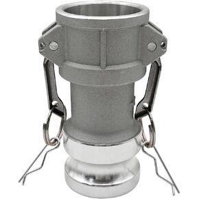 نوع تركيبات Camlock DA1520 1.5 بوصة أنثى Camlock × 2 بوصة ذكر وصلات قياسية تركيبات قفل الكامة مادة الألومنيوم تركيب أخدود الكامة قابس غبار (1.5 بوصة أنثى إلى 2 بوصة ذكر) in Kuwait