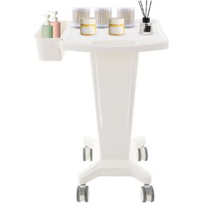 Trolley Cart with 4 Silent Wheels Tray Side Storage Racks for Salon Spa | Mobile Storage Trolley for Lab, Beauty and Dental 132lb Capacity in Saudi Arabia