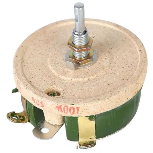 BC1-100W مقياس الجهد السيراميكي للقرص السلكي، مقاوم ريوستات قابل للتعديل، 100 واط، 5% تسامح (5R) in Kuwait