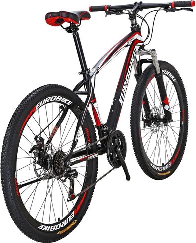 دراجة EUROBIKE الجبلية، دراجة جبلية للرجال، دراجة X1 21 سرعة، دراجة جبلية للرجال مقاس 27 بوصة للنساء، دراجة بفرامل قرصية مزدوجة in Kuwait