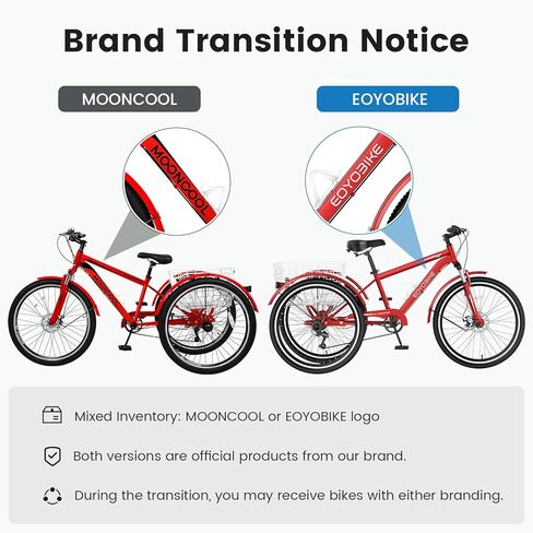 Slsy Adult Mountain Tricycle, 7 Speed Three Wheel Bike, 24/26 Inch Adults Trikes for Seniors with Shopping Basket, Exercise Men's Women's Tricycles in Kuwait