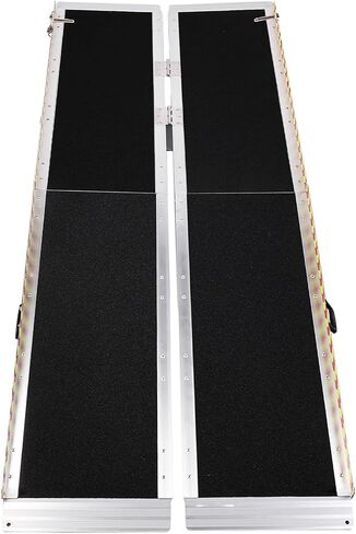Portable Wheelchair Ramp 6/8/10FT Aluminum Ramps for Wheelchairs Folding Handicap Wheelchair Ramps for Home Steps Aluminum Dock Plates in Kuwait