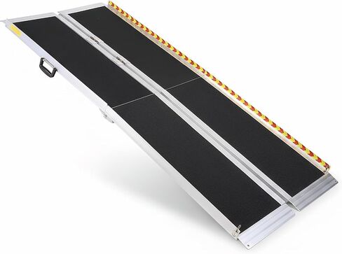 Portable Wheelchair Ramp 6/8/10FT Aluminum Ramps for Wheelchairs Folding Handicap Wheelchair Ramps for Home Steps Aluminum Dock Plates in Kuwait
