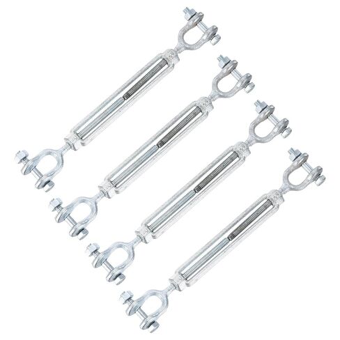 PATIKIL Heavy Duty Turnbuckle, (M16.1, Silver)(2 Pcs), Hot Dipped Carbon Steel Jaw and Jaw Turnbuckle Heavy Duty Cable Tensioner, Suit for - Shade Sail/Yard Zipline/Deck in Kuwait