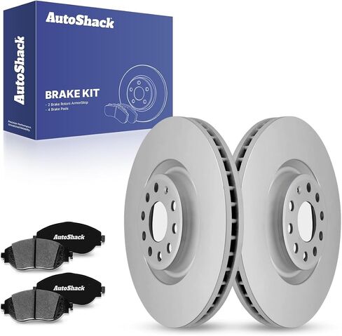 Autoshack Front Brake Kit Replacement for 2018-2024 VW Tiguan 2019-2023 Arteon 2021-2024 Jetta 2022-2024 GTI 2019-2024 Audi Q3 Disc Brake Rotors with Ceramic Brake Pads 13.4" (340.0 mm) BRK010341427 in Saudi Arabia