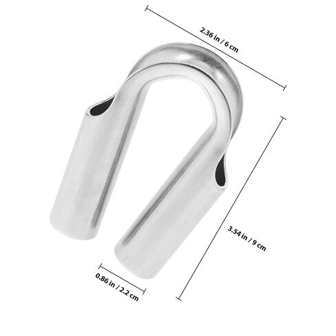 Heavy Duty Stainless Steel Rope Thimbles for Wire Rope Cable Rigging, Sturdy Metal Thimbles with Easy Installation and Versatile Applications for Construction and Electrical in Kuwait