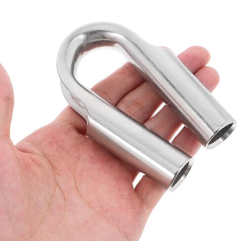 Heavy Duty Stainless Steel Rope Thimbles for Wire Rope Cable Rigging, Sturdy Metal Thimbles with Easy Installation and Versatile Applications for Construction and Electrical in Kuwait