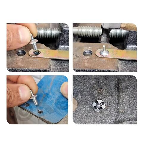 110PCS 5x7mm Solid Round Headed Aluminium Core Drive Rivets Suitable for Electronic/Mechanical Equipment and Precision Instruments in Kuwait