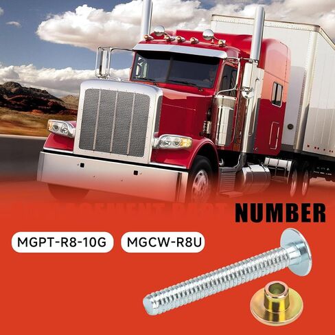 MGPT-R8-10G MGCW-R8U لـ Peterbilt 379 Huck and الياقات 50 قطعة 1/4 بوصة أطواق شفة كبيرة تناسب لوحة غطاء محرك السيارة الرئيسية Peterbilt 379 وحلقة شفة 062-625 مسامير هاك قبضة in Kuwait