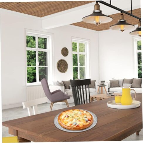 Pizza Screen, 2PCS 12inch Aluminum Round Pizza Mesh Net, Non Stick Baking Tray for Oven Cooking in Kuwait