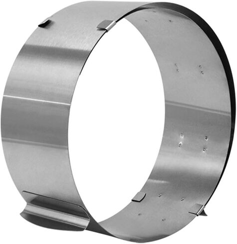 BESTOYARD Cake Baking Mold Silver Stainless Steel with Scale Adjustable Easy Demoulding Unique Shape for Professional Cake Shop Baking in Kuwait