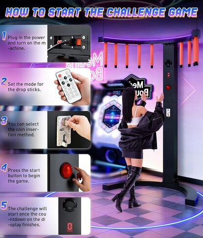 آلة تدريب التنسيق بين اليد والعين، لعبة عصا التقاط LED مع موسيقى MP3، لعبة تدريب على التفاعل بـ 10 سرعات قابلة للتعديل، لعبة أركيد داخلية وخارجية للترفيه العائلي والحفلات التجارية in Kuwait