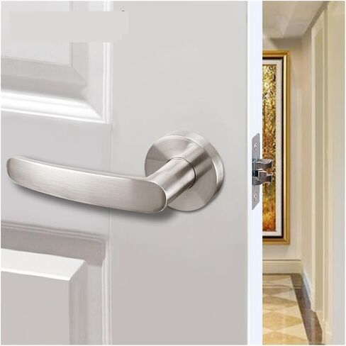 Passage Lock keyless KTV Bathroom Bedroom Silent Door Handle fire Aisle Lock Handle Lock in Kuwait