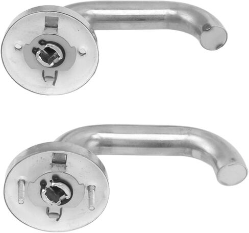 AYNEFY Stainless Steel Fire Door Handle Corridor Door Fire Lock Passage Lock with Ergonomic Knob Polished Panel for Warehouse Access Emergency Exit Safety in Kuwait