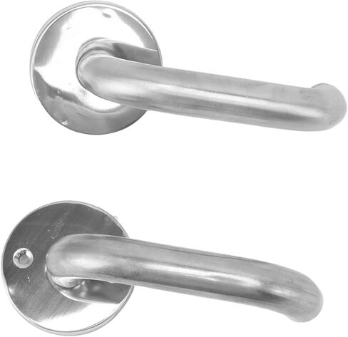 AYNEFY Stainless Steel Fire Door Handle Corridor Door Fire Lock Passage Lock with Ergonomic Knob Polished Panel for Warehouse Access Emergency Exit Safety in Kuwait