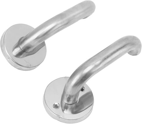 AYNEFY Stainless Steel Fire Door Handle Corridor Door Fire Lock Passage Lock with Ergonomic Knob Polished Panel for Warehouse Access Emergency Exit Safety in Kuwait