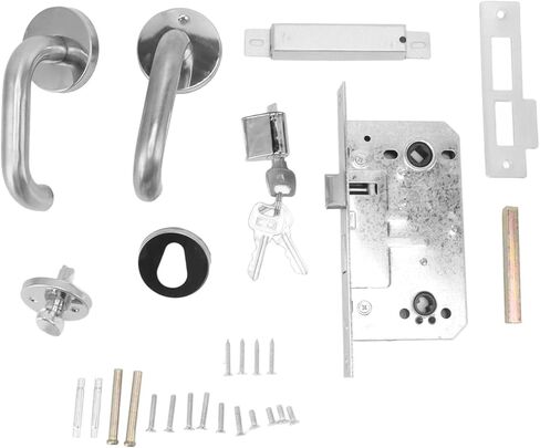 Stainless Steel Aisle Door Fire Lock, Fireway Walkway Emergency Exit Fire Door Handle for Schools Offices Industrial Use in Kuwait