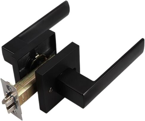 Passage Door Lock Without Anti-Lock Hotel Bathroom Handle fire Interior Wooden Three-Pole(Bronze) in Kuwait