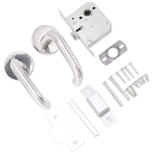 Rengue Stainless Steel Handle Locks Ergonomic Design Wear for Warehouse Passage Corridor Fire Emergency Exit Security Door with Polished Surface Smooth Lock Core Easy Installation in Kuwait