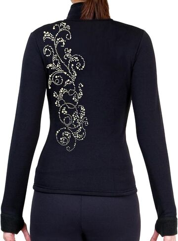 NY2 SPORTSWEAR Figure Skating Polartec Polar Fleece Jacket with Rhinestones JR52B - Adult Sizes - (Adult Extra Small) in Kuwait
