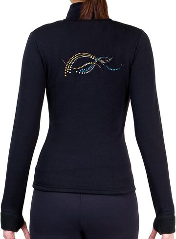 سترة NY2 SPORTSWEAR من الصوف القطبي للتزلج على الجليد مع Spangles JS120B - مقاسات البالغين - (للبالغين صغير جدًا) in Kuwait