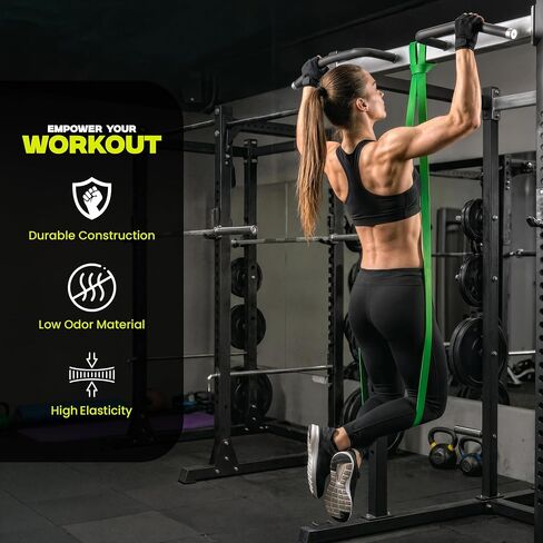 Utopia Fitness Pull Up Bands, Pull Up Resistance Bands Set of 5, Heavy Duty Pull Up Assistance Bands 8-125 lbs, Resistance Bands for Working Out, Strength Training, Physical Therapy for Men & Women in Kuwait