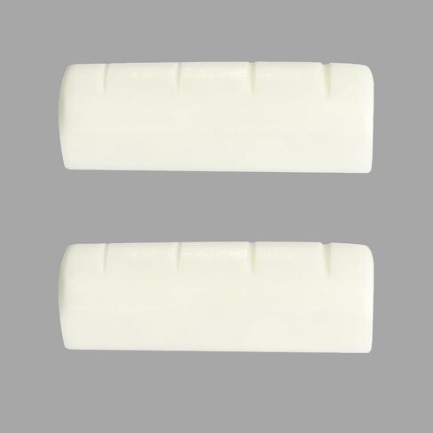 CashBeat Banjo Nut and Bridge Set Bone, 2 Pcs Replacement for 5 String Banjo | Real bone material, head nut + bridge saddle kit, polished smooth, warm tone, easy installation for acoustic banjo in Kuwait