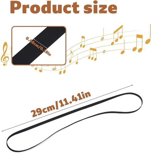 حزام القرص الدوار لمشغل تسجيل ستيريو تلقائي Audio-Technica AT-PL50 & AT-LP60، استبدال حزام المحرك المطاطي لتقليل الضوضاء أثناء الدوران السلس in Kuwait